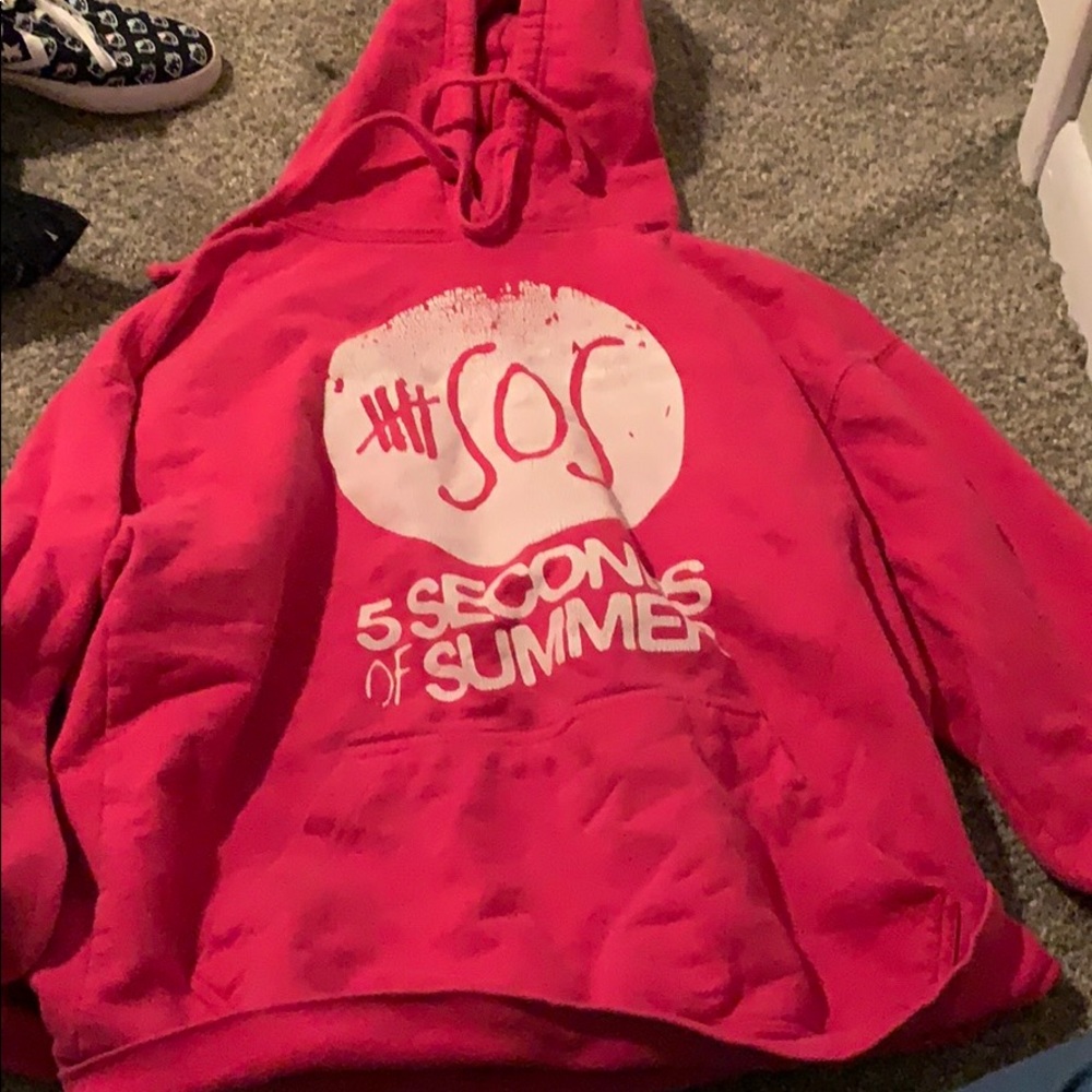 Five Seconds of Summer pink hoodie